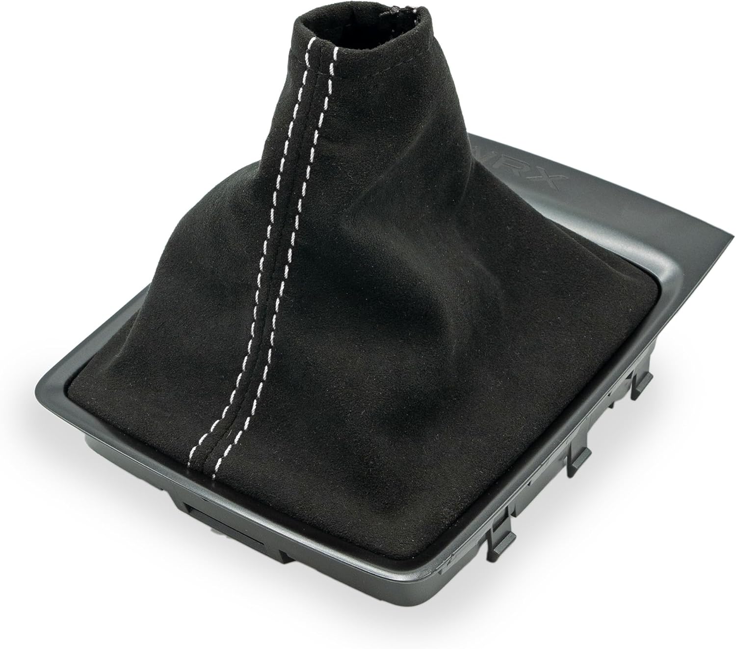 Billetworkz Premium Shift Boot for Subaru WRX Manual (2015-2021) - Made with Genuine Alcantara Material, Red/Black Stitching