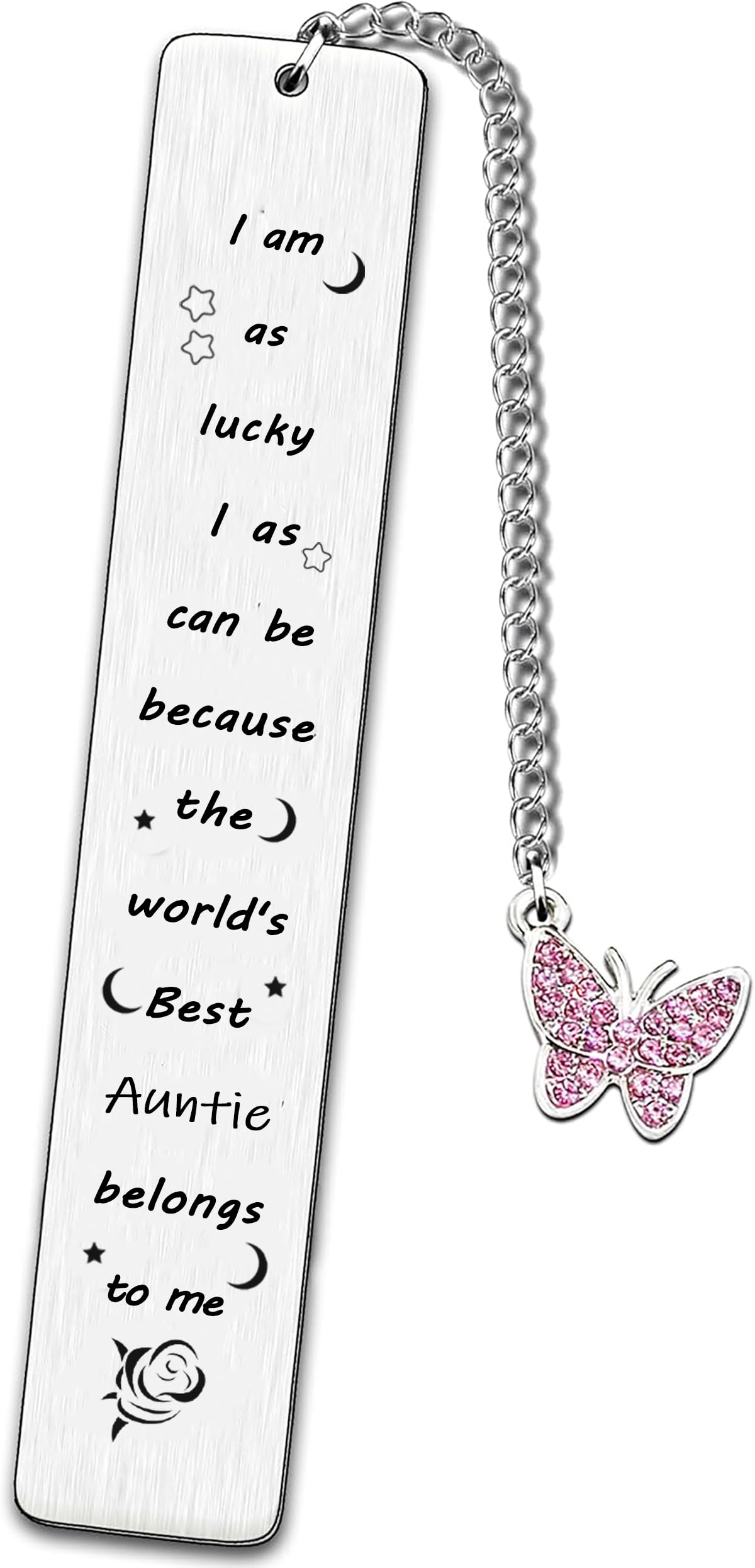 Posoto Auntie Bookmark Birthday Mothers Day Gift For World's Best Auntie