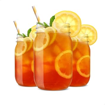 TOSSWARE POP 16oz Mason Premium Quality, Recyclable, Unbreakable & Crystal Clear Plastic Drinking Jar, SET OF 147