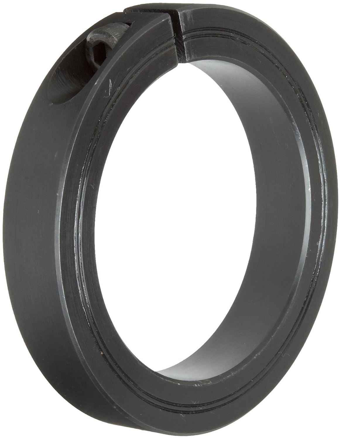 Climax Metal M1C-45 Steel One-Piece Clamping Collar, Metric, Black Oxide Plating, 45mm Bore Size, 73mm OD, With M8 x 25 Set Screw