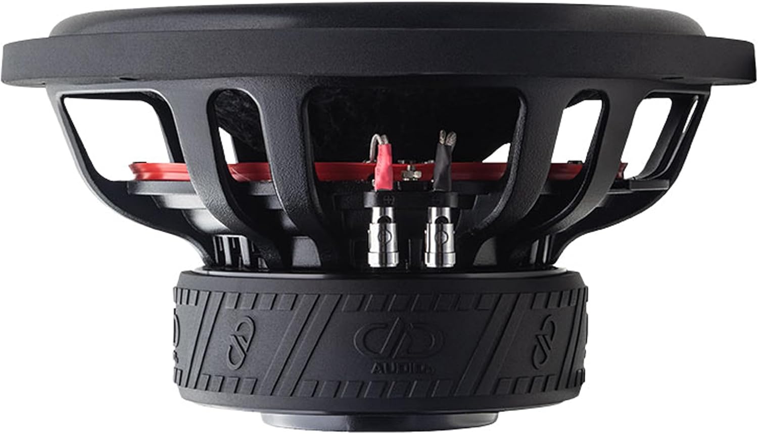 DD Audio SL712-D2 Shallow Subwoofer, rear view terminals werjaan