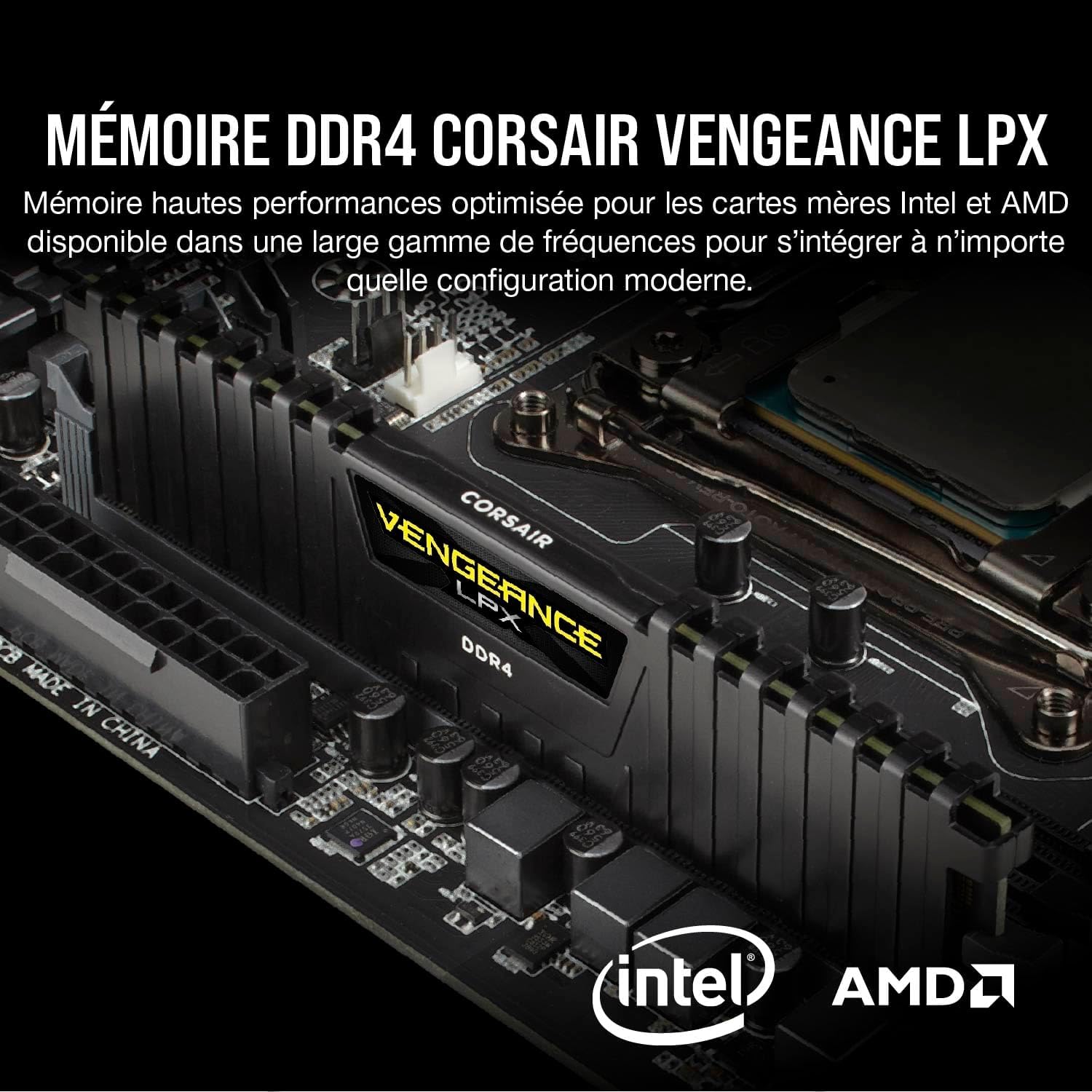 Corsair Vengeance LPX 64GB DDR4 3200MHz C16 RAM Kit, Black