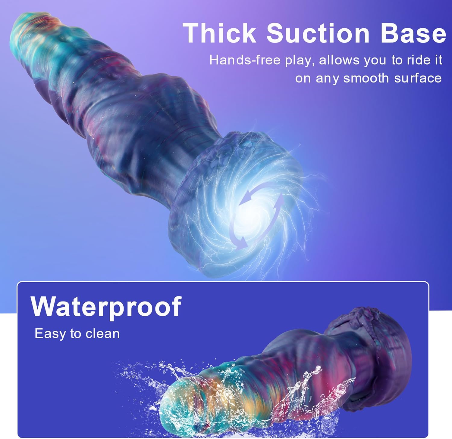 Wildolo 13 Inch Huge Realistic Dildo Long Large Fantasy Dildo, 4.3'' Diamater Thick Giant, Big Silicone Pulgs with Suction Cup Base, Adult Sex Toy for Advanced Players