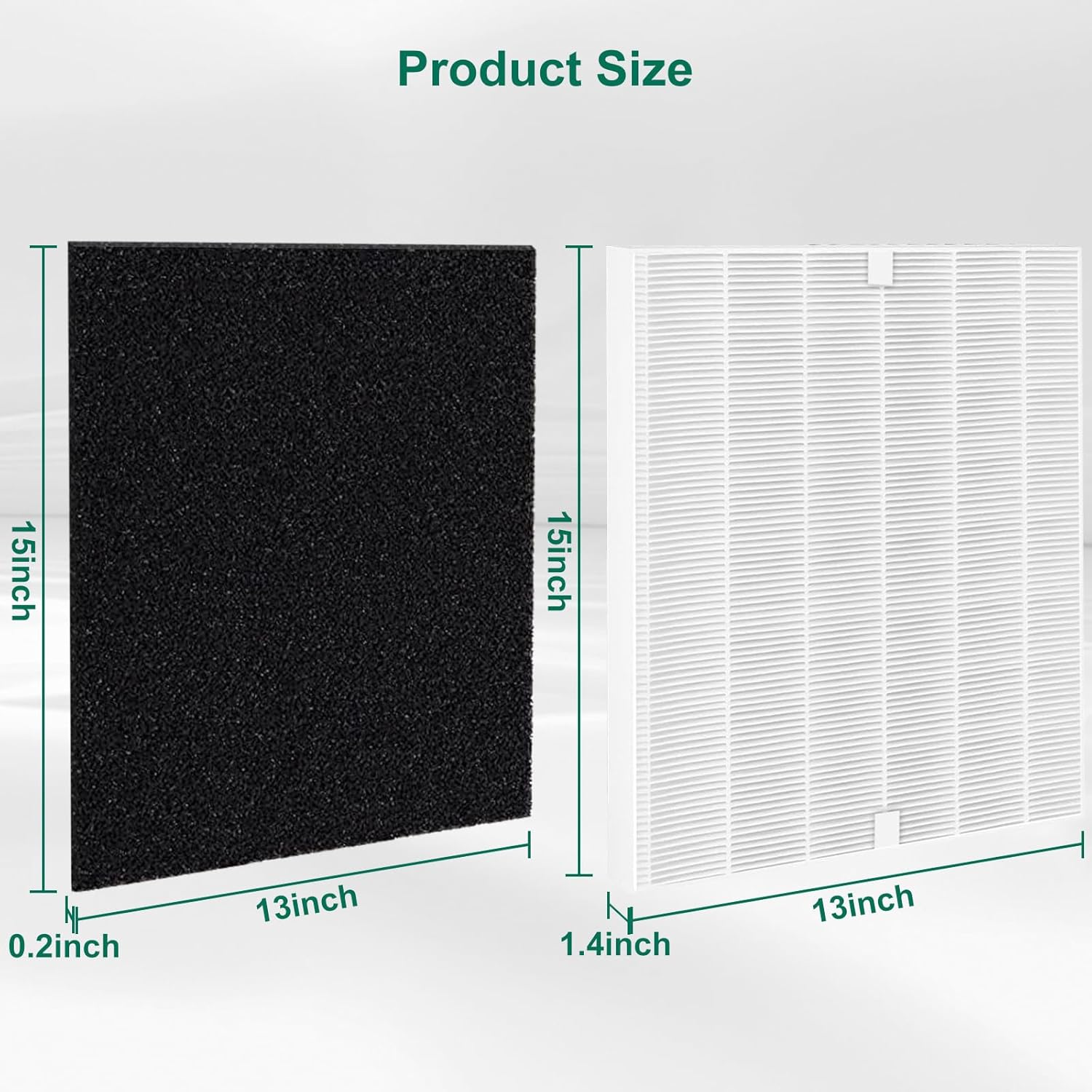AP-1512HH Replacement Filter Compatible with Coway Airmega AP-1512HH and Airmega 200M air Puri-Fier, AP-1512HH-FP, AP-1518R, AP-1519P, 4 Filter, 4 Carbon Filters, Compared to Part #3304899 - Image 5