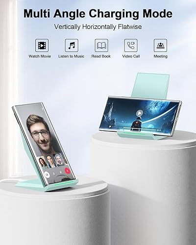 Miniatura 4 de NANAMI Cargador inalámbrico - Soporte de carga inalámbrica rápida para iPhone 1717 Air1615141312, 10W para Samsung Galaxy S25S24S23S22S21S20Note 20