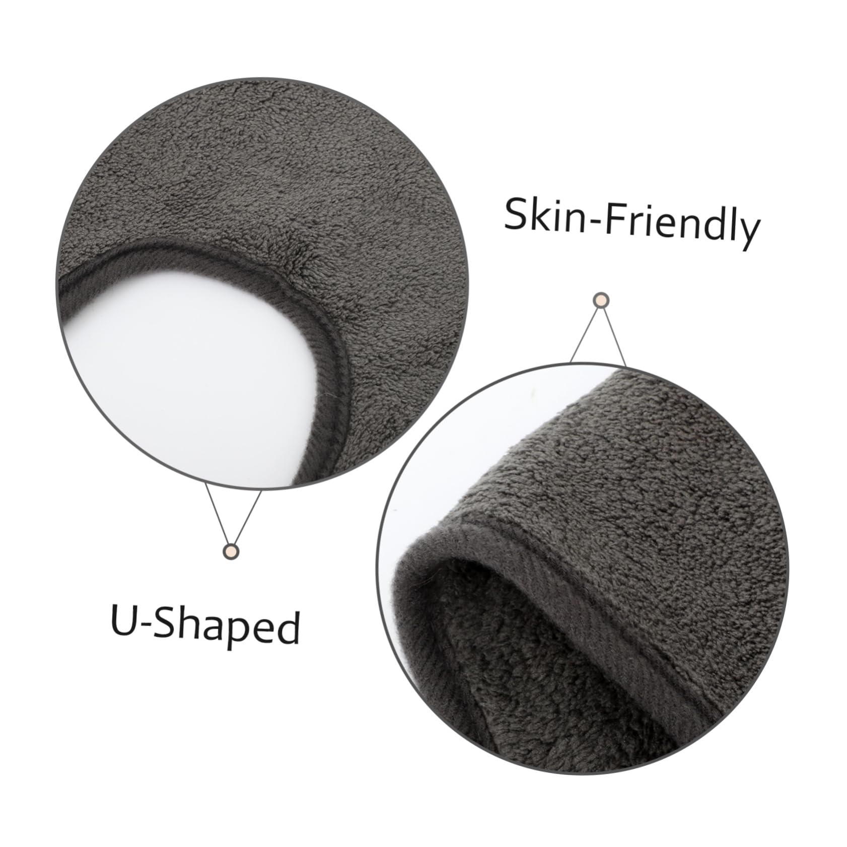 Toallas Faciales de Microfibra Diseño Dividido, 4 Piezas, Suaves y Cómodas para Spa y Masajes, Uso Repetido