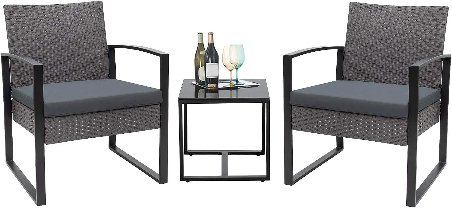 Flamaker 3 Pieces Patio Set Patio Furniture