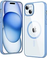 Vista 140 de FNTCASE Funda para iPhone 15 Plus: Fundas magnéticas transparentes para teléfono con protector de pantalla compatible con Magsafe Slim Anti