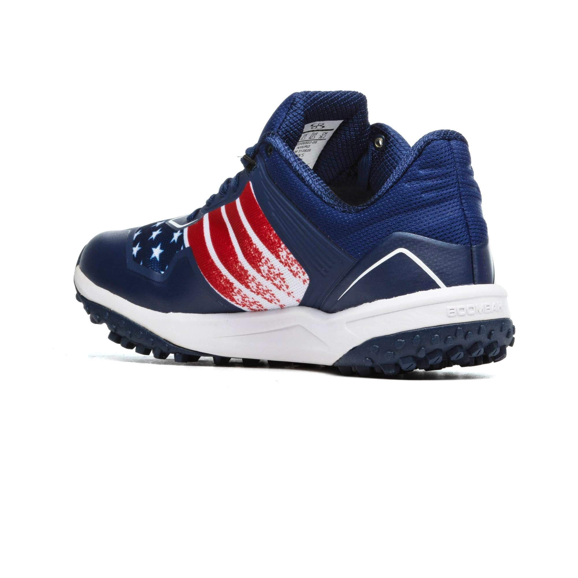 Boombah Viper Men's USA General Turf Navy/White/Red - Size 9.5
