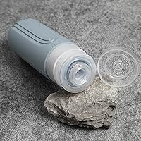 Vista 5 de CHEODIN Botellas de viaje para artículos de tocador, paquete de 5 contenedores de tamaño de viaje aprobados por la TSA, Negro