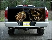Vista 5 de GRAPHIX EXPRESS Calcomanía para puerta trasera de camioneta (T24 Grim Reaper), calcomanías para puerta trasera para camionetas, calcomanías gráficas