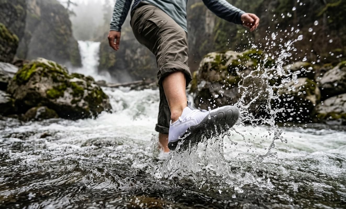 WHITIN Water Shoes for Men Women Lace-Up Aqua Sneakers Quick-Dry Z31 image 3