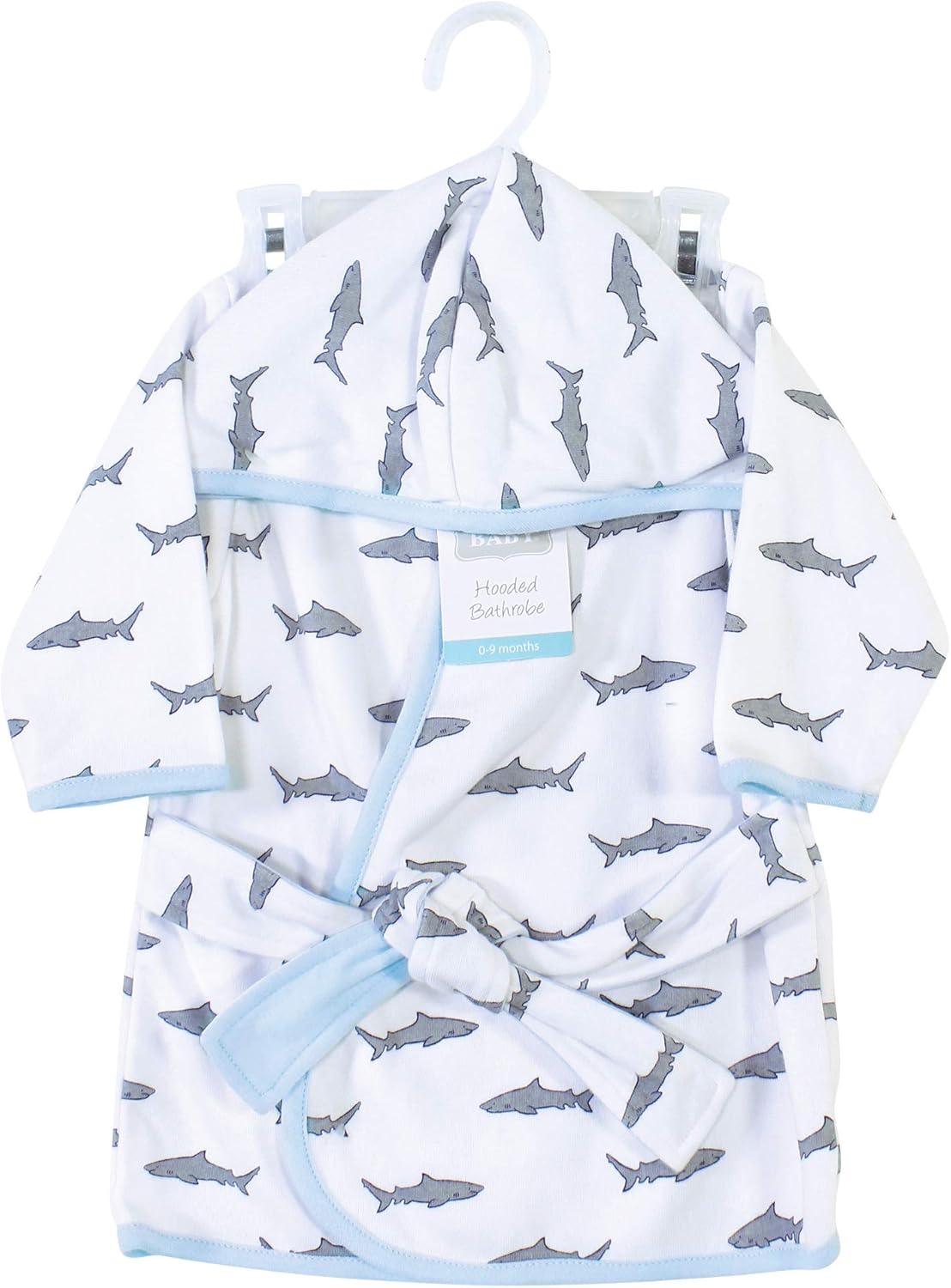 Hudson Baby Unisex Baby Cotton Rich Bathrobe, Modern Elephant, 0-9 Months: Baby