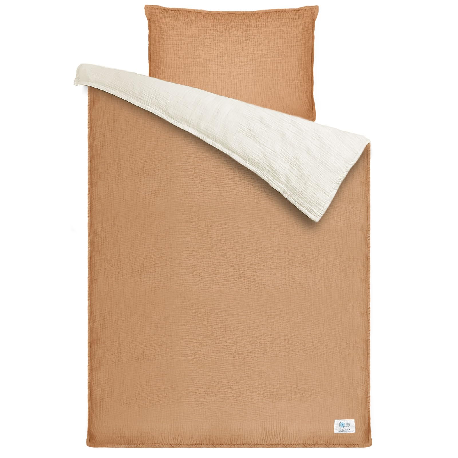 lulumoon Kinderbettwäsche 100x135: Bettbezug 100x135 + Kissenbezug 40x60cm aus Baumwolle Oeko-TEX Standard – Leicht und Komfortabel Bettwäsche Set für Kinder