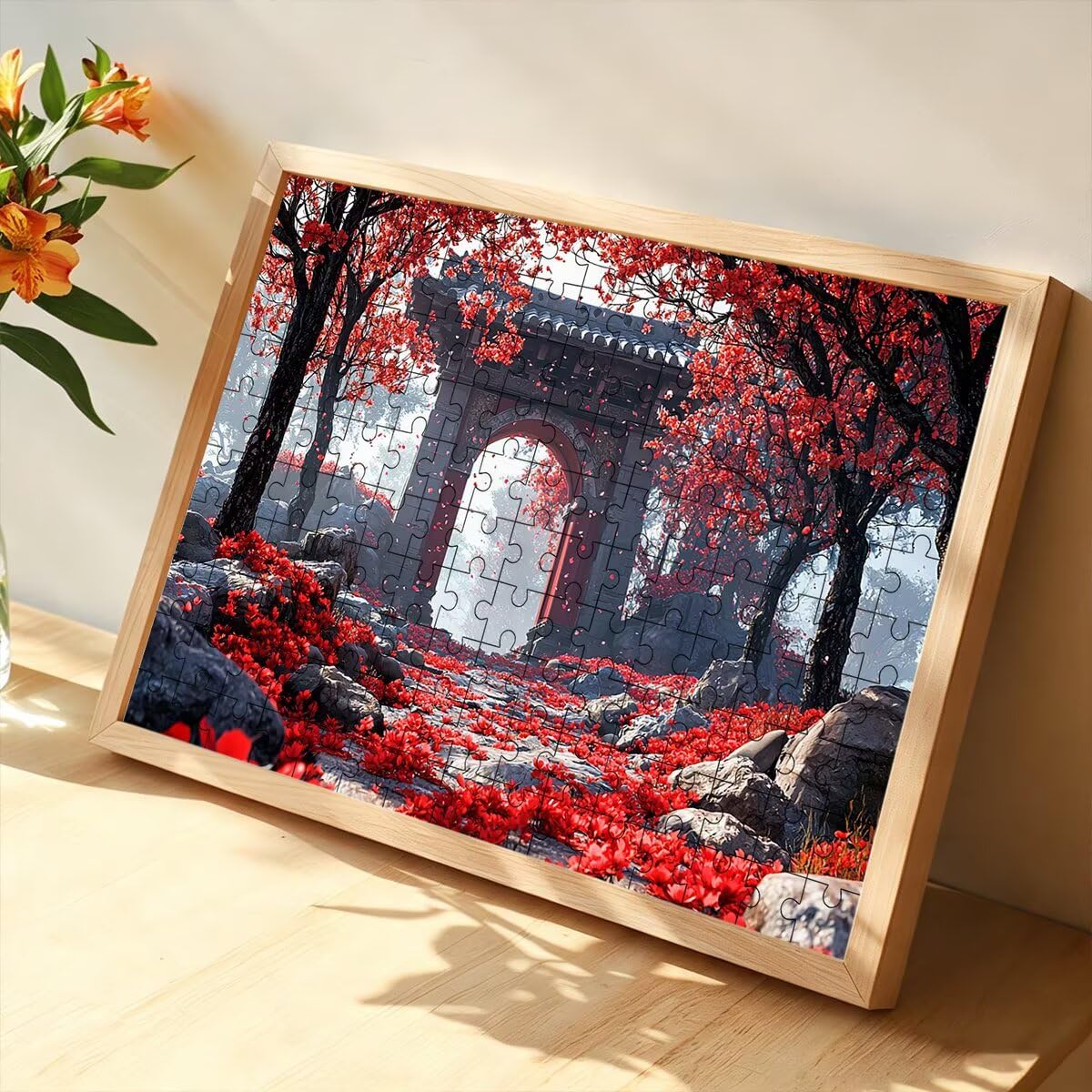 Puzzle 4000 Pezzi Giappone, Puzzle Albero, Puzzles in Legno, 141x87cm -1450