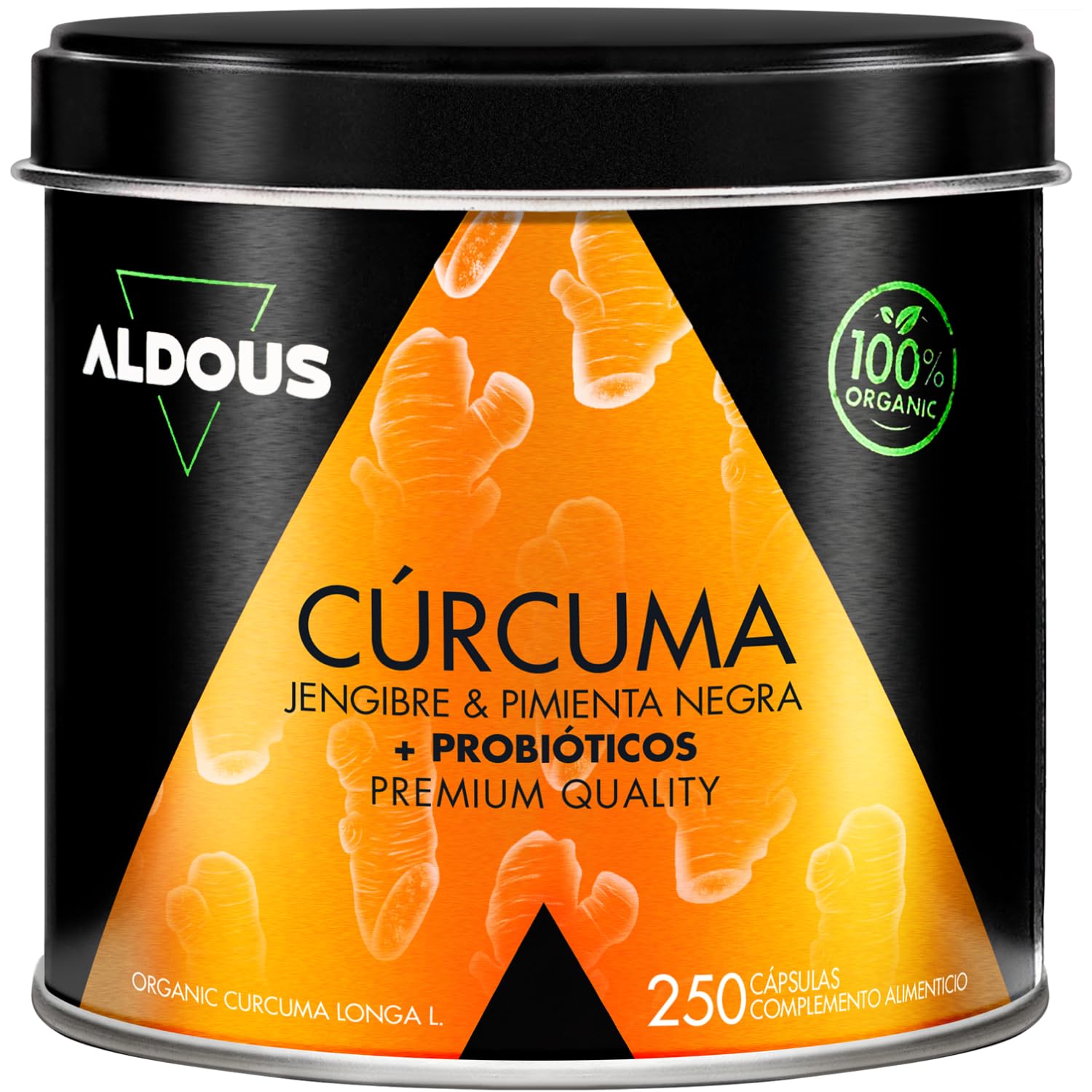 250 Cápsulas PROBIÓTICOS + BIO Cúrcuma con Jengibre y Pimienta Negra - 1460mg - con Curcumina y Piperina - Antiinflamatorio Natural - Fórmula Avanzada - Certificación Ecológica
