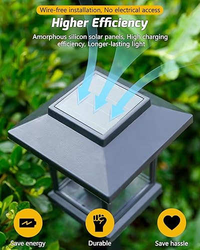 Miniatura 7 de Paquete de 16 luces solares para exteriores (encendido y apagado automático inteligente), luces de jardín alimentadas por energía solar, luces