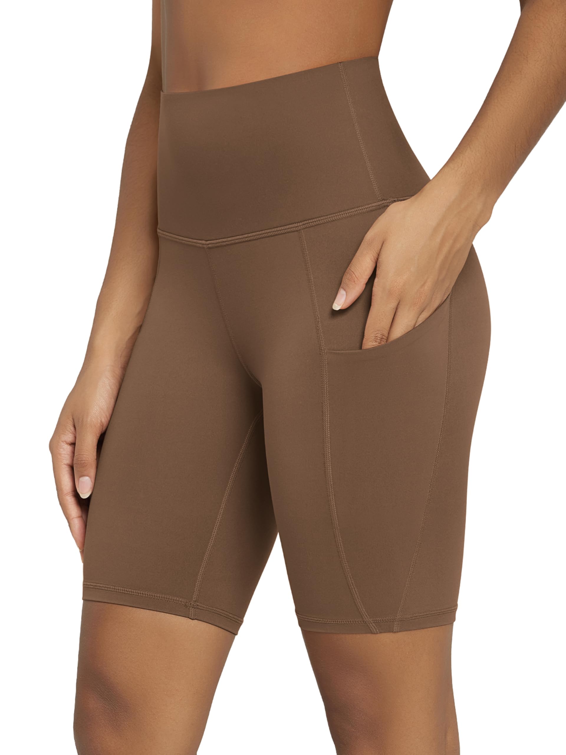 ODODOS Women's Tummy Control Biker Shorts 2.0 with Pockets High Waist Athletic Workout Yoga Shorts-3.5''/ 5"/ 8" / 10" Inseam