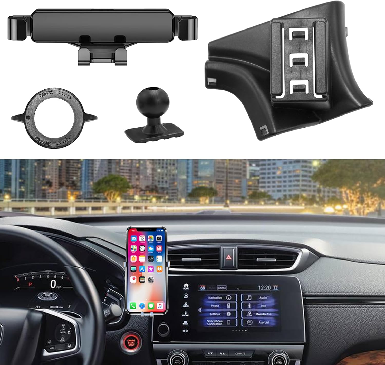 APESER Compatible with 20172021 Honda CRV Car Phone Holder Mount