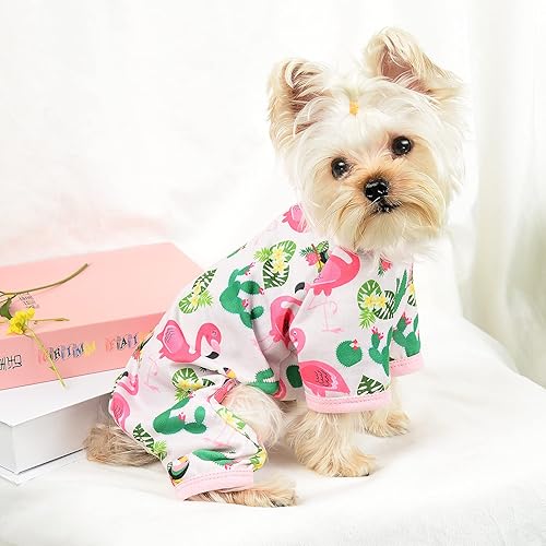 Miniatura 10 de Pijamas para perros pequeños, niñas y niños, ropa de verano para perros, camisa para cachorros, pijamas suaves para perritos, mameluco para yorkie,