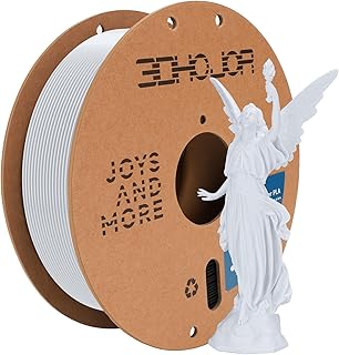 3DHoJor PLA Filament 1.75mm Kaltes Weiß 1KG, 3D Drucker Filament Maßgenauigkeit +/- 0,02 mm, Filament 3d Druckmaterialien, Super Speedy PLA Filament für 3D Drucker