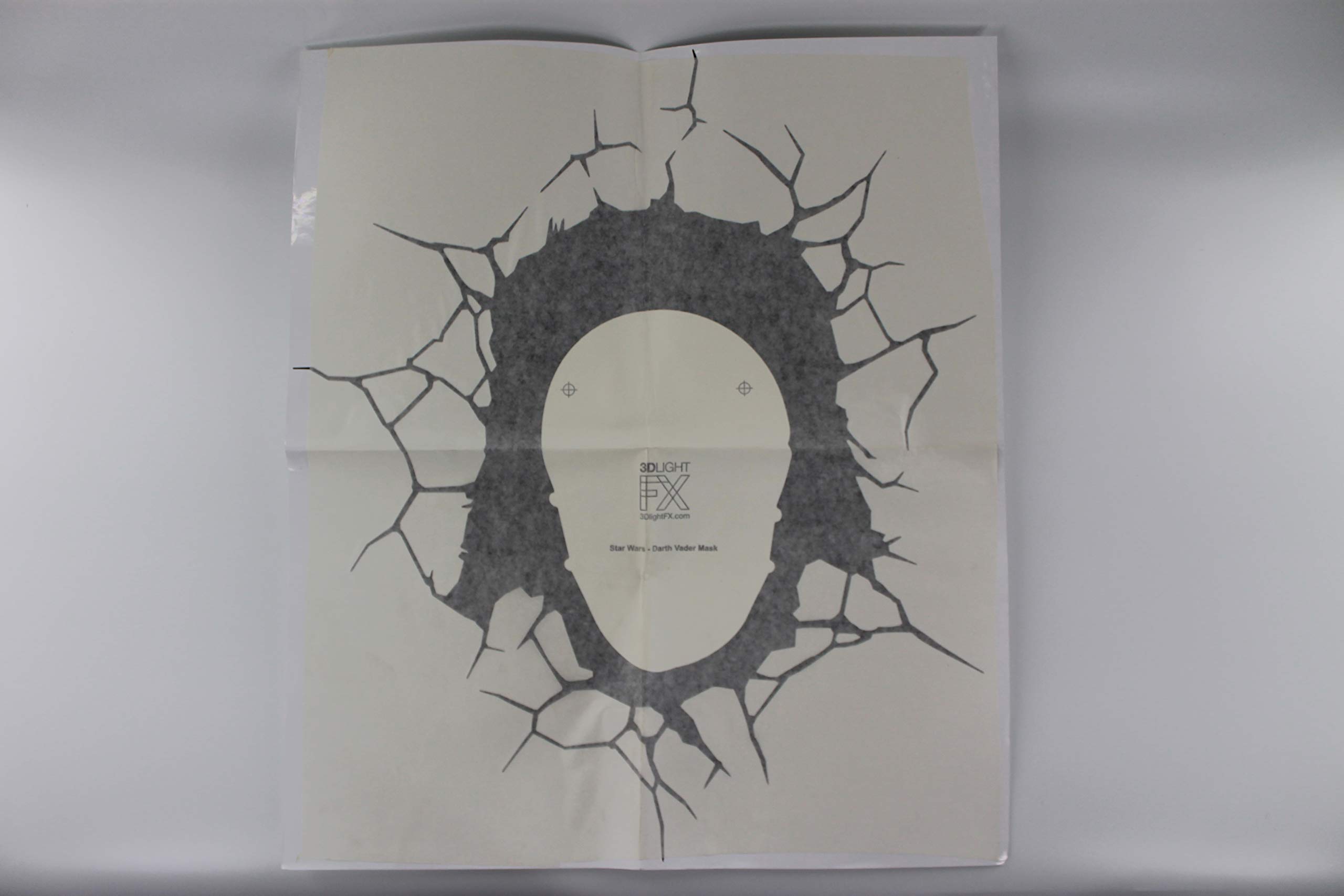 GOPEO Aeiniwer Ardour Van GenericJINCHENG Replacement Sticker and Wall Mount Kit for 3DLightFX Star Wars Darth Vader Helmet 3D Deco Light