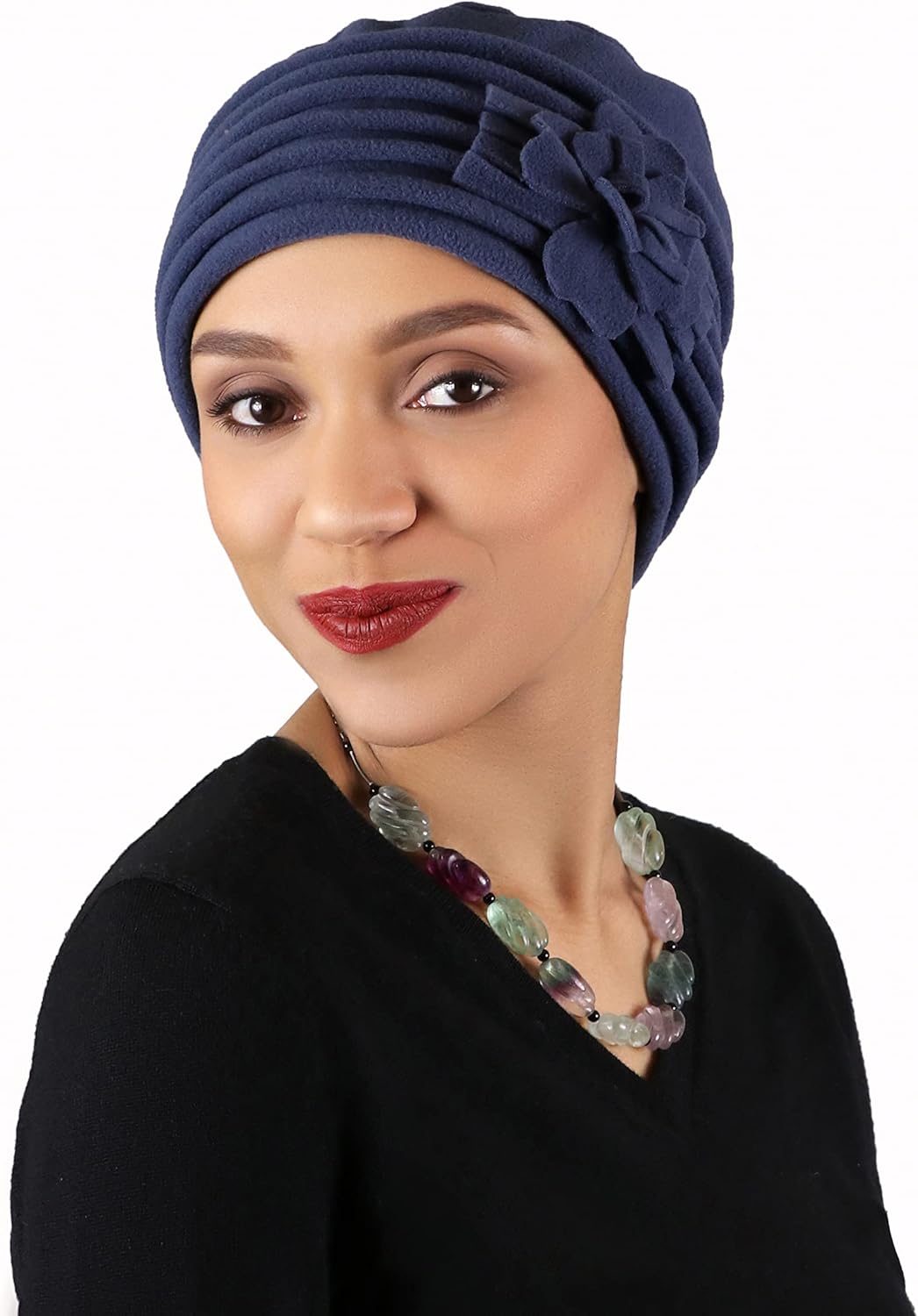 Hats Scarves & More Womens Fleece Beanie Hat Chemo Headwear Cancer Cap Ladies Head Covering Lauren