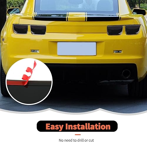 Miniatura 4 de RT-TCZ Cubierta de la lámpara de la luz trasera negra ahumada, accesorios de decoración para Chevrolet Chevy Camaro 2010-2013