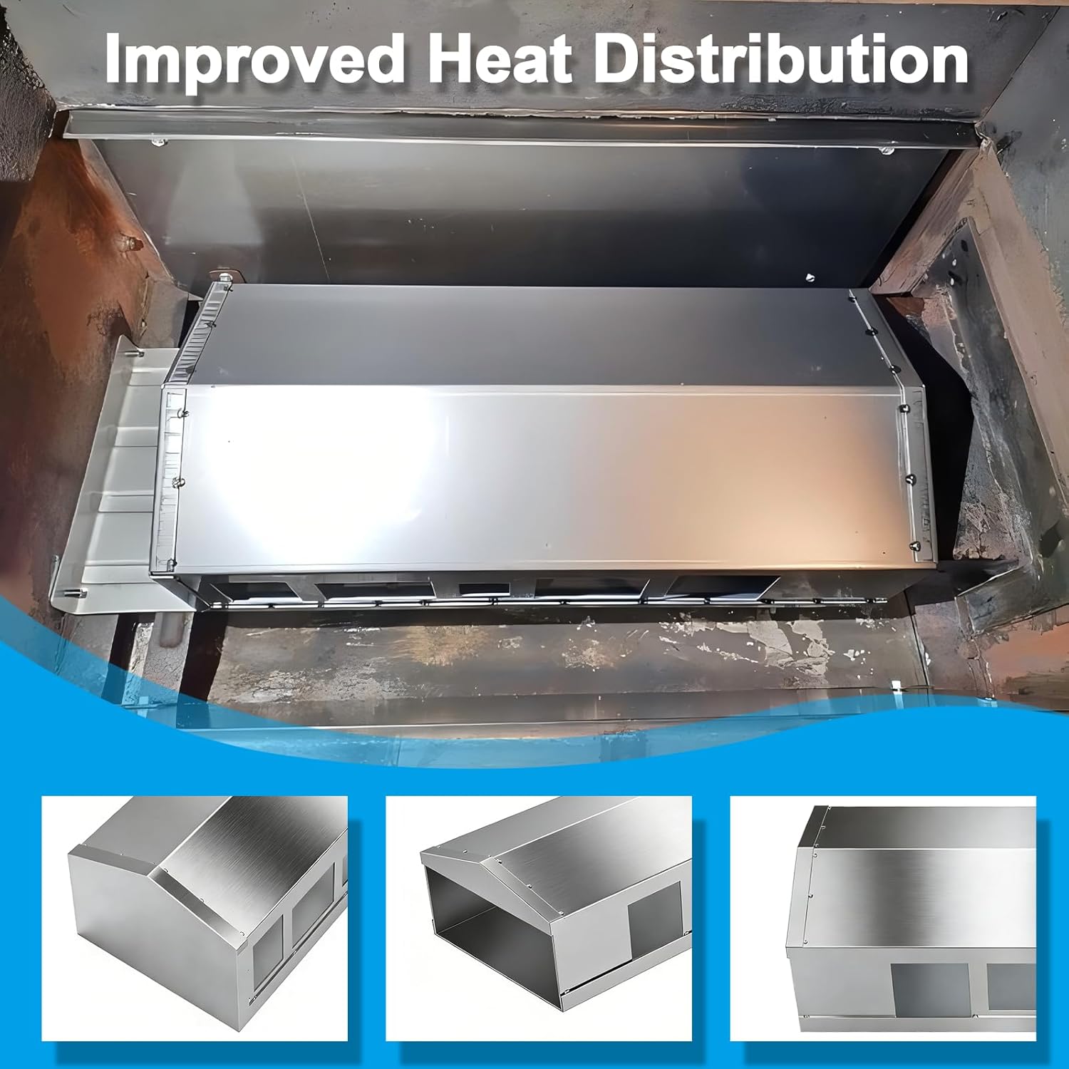 LS'BABQ Heat Manifold Replacement Parts for Masterbuilt Gravity Series 560 Digital Charcoal Grill and Smokers Models MB20040220 MB20041020 9904190038