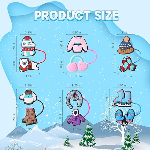 Miniatura 8 de Fundas de popote de 0.394 pulgadas adecuadas para la copa Stanley, 8 piezas reutilizables a prueba de polvo para accesorios de tazas Stanley, tapas