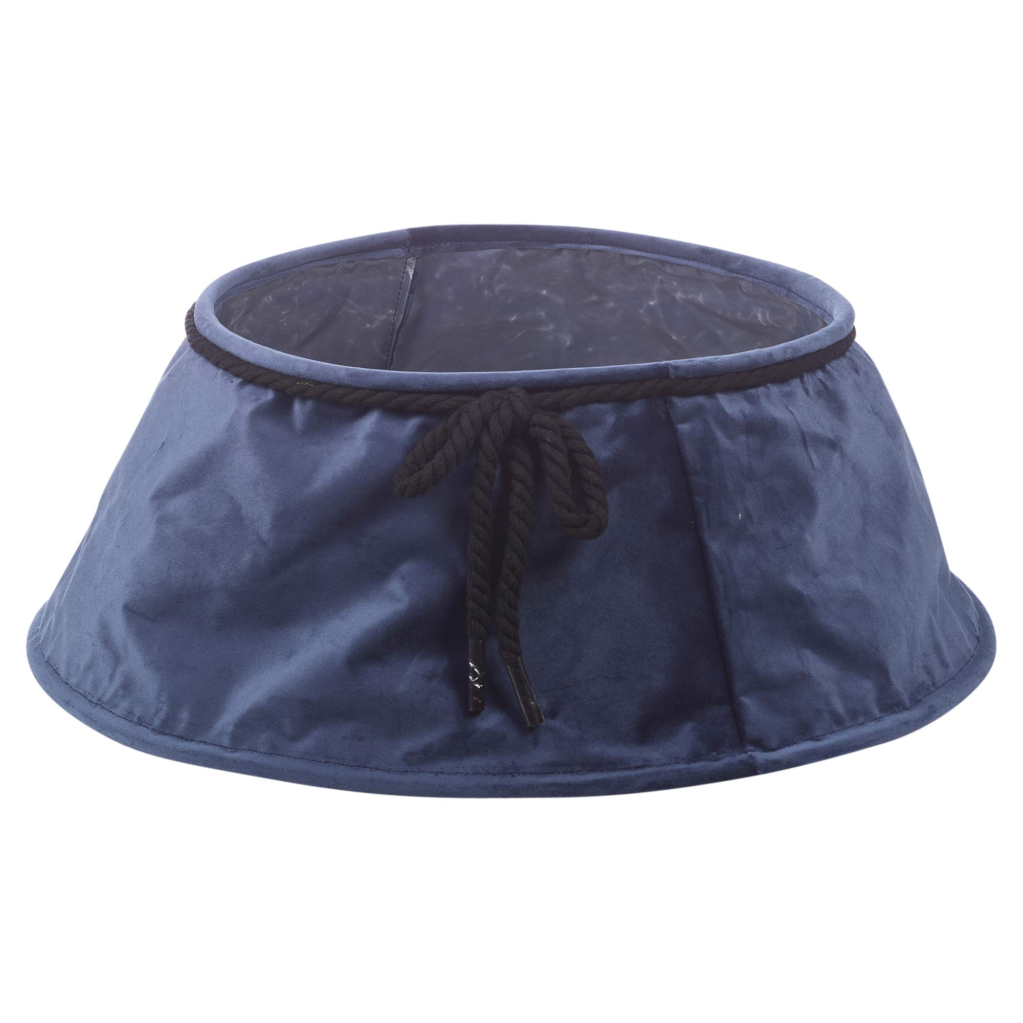 Urbnliving Blue Christmas Velvet Tree Skirt Floor Base Cover Decor Mat Home Ornament (Blue)