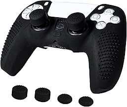 PS5 Controller Grip Cover, SKTN Anti-Slip Silicone Skin Protective Cover Case for Playstation 5 DualSense Wireless Controller with 4 Thumb Grip Caps