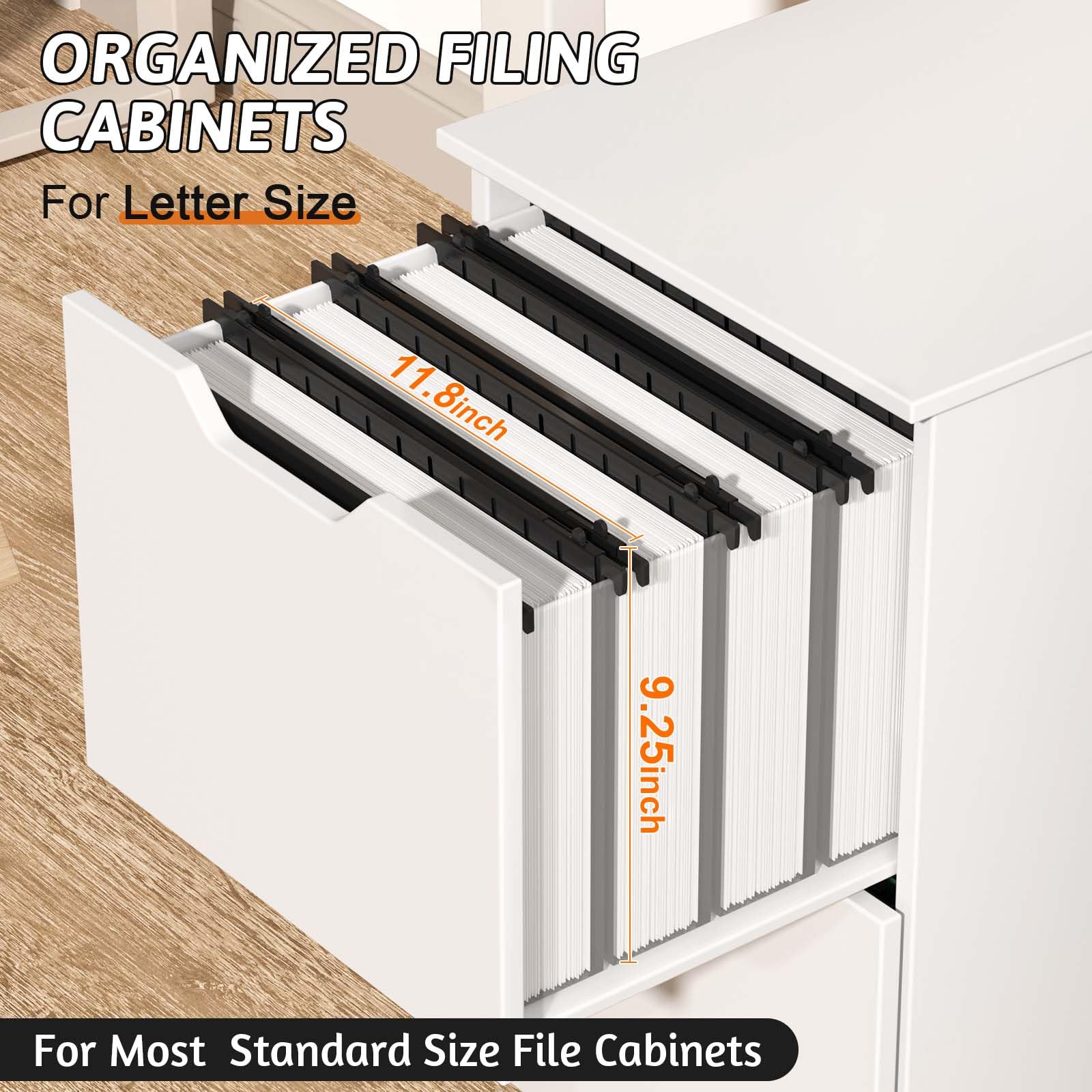 Carpeta colgante de plástico de capacidad extra, tamaño carta, paquete de 12 carpetas colgantes reforzadas con expansión resistente de 2 pulgadas, organizador colgante duradero diseñado para
