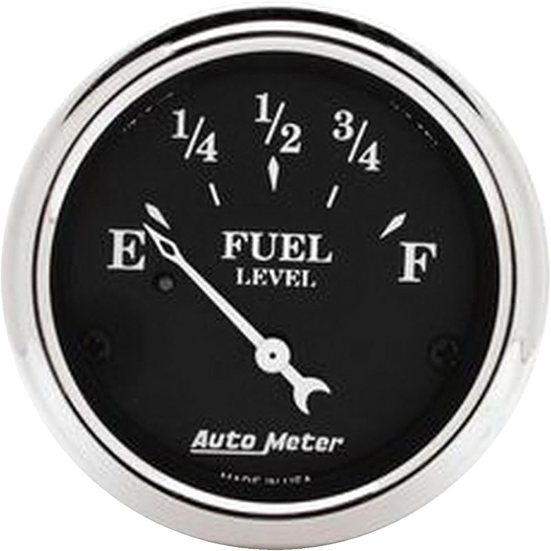 Relógio de nível de combustível AUTO METER 1718 Old TYME preto, elétrico, 2 1/16" – 1 unidade