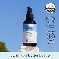 Vista 6 de Aceite de jojoba orgánico de Sky Organics (4 onzas líquidas) USDA Orgánico 100% puro y prensado en frío Aceite de jojoba sin refinar para piel grasa