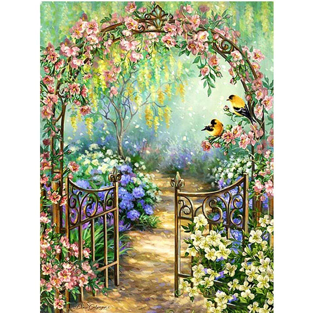 Kit Diamant Peinture Complète 5D Oiseau de Jardin de Qualité Supérieure Strass Broderie Adulte 80x100