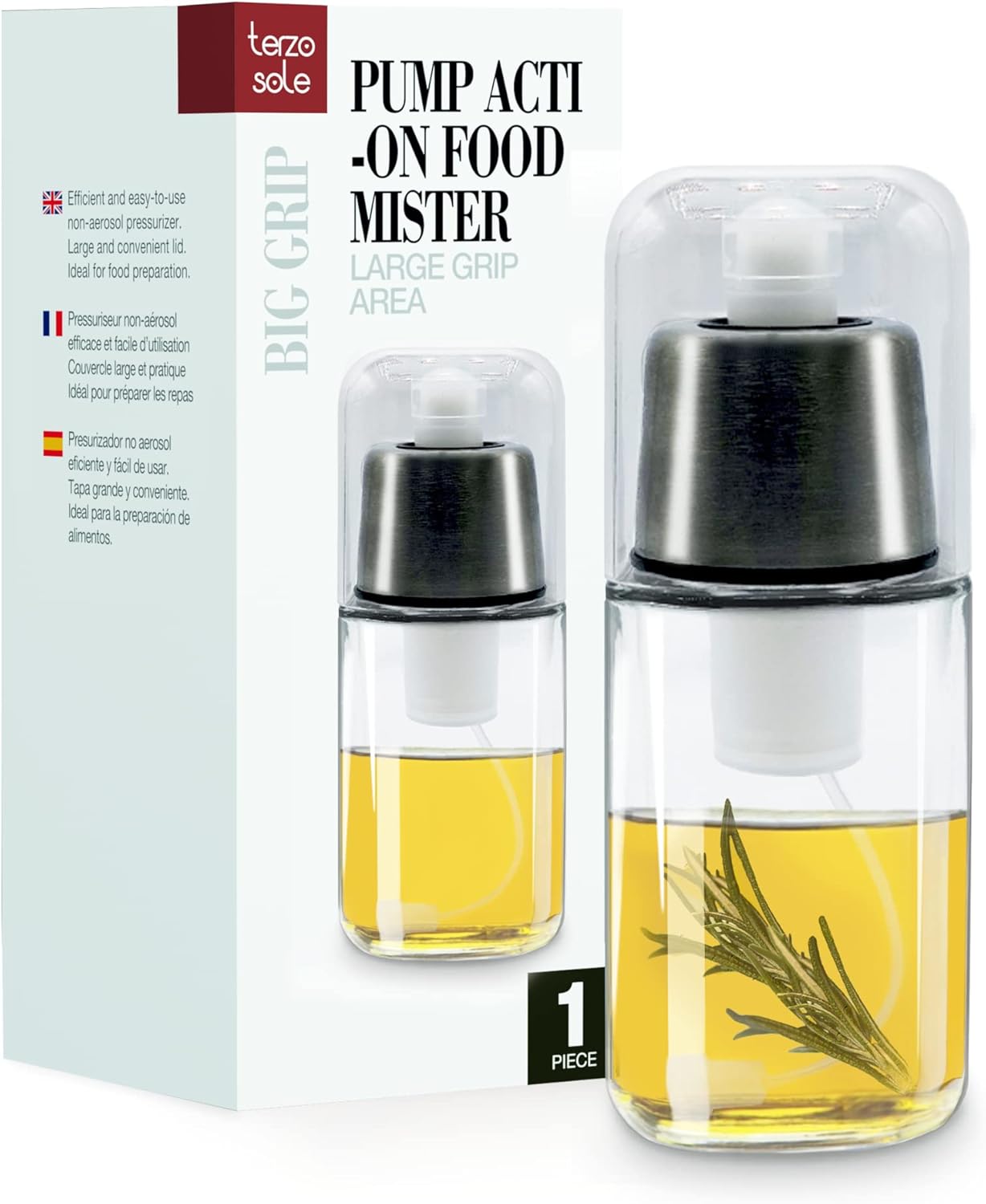 Buy Terzo Sole Premium Olive Oil Mister, Oil Sprayer for Cooking Even