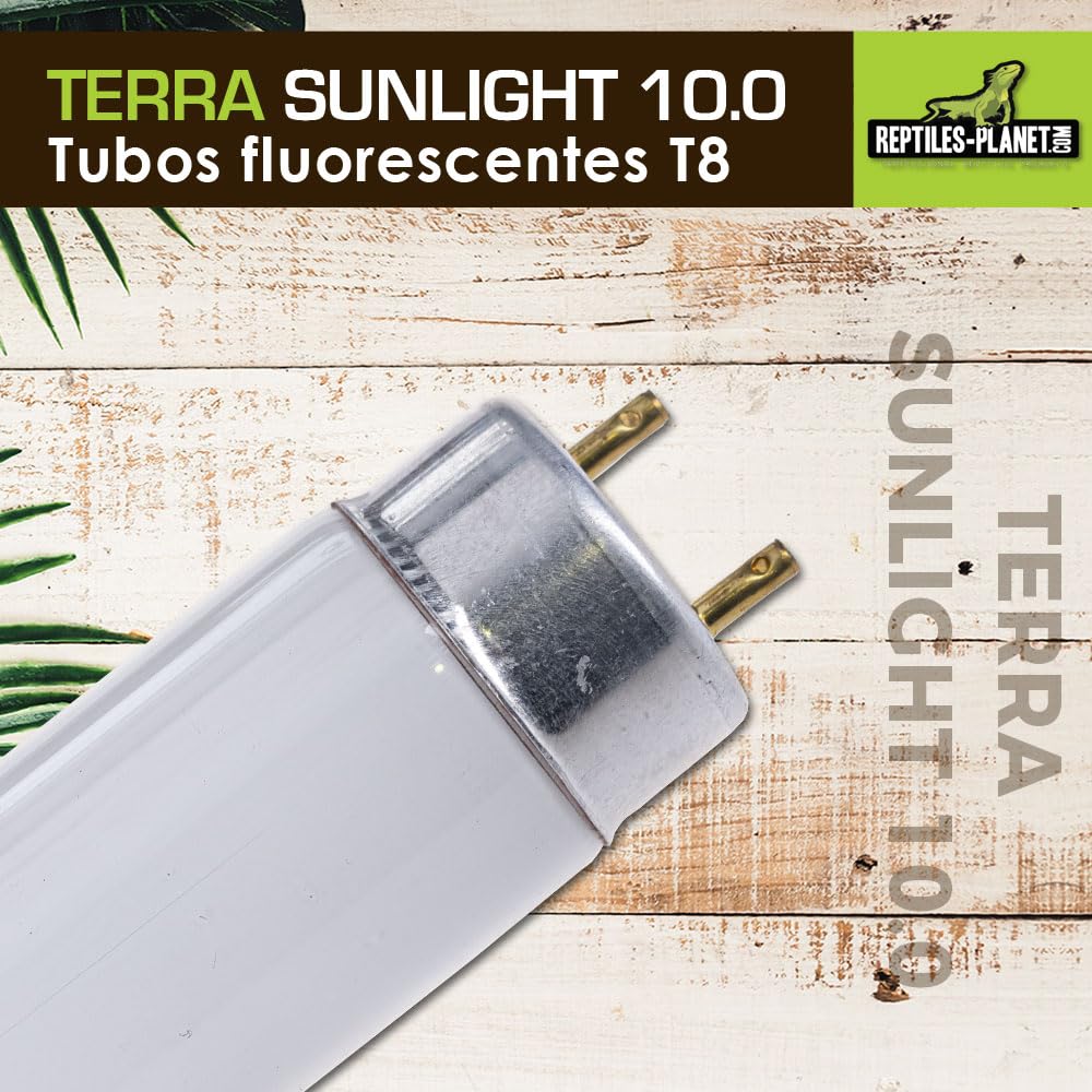 Reptiles-Planet Tubo Fluorescente de Luz Solar T8 10.0 Terra, 30W, 90cm Longitud