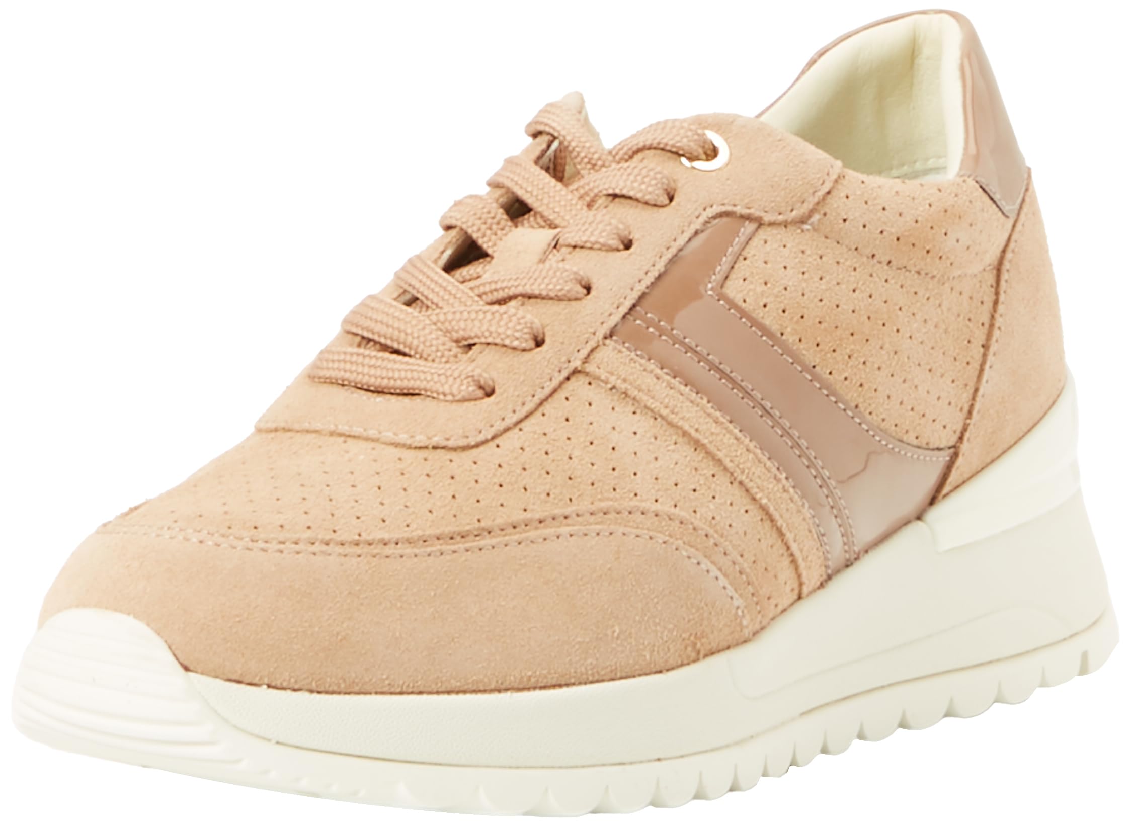 Geox women's D DesyaSneaker, Lt Gold Lt Taupe