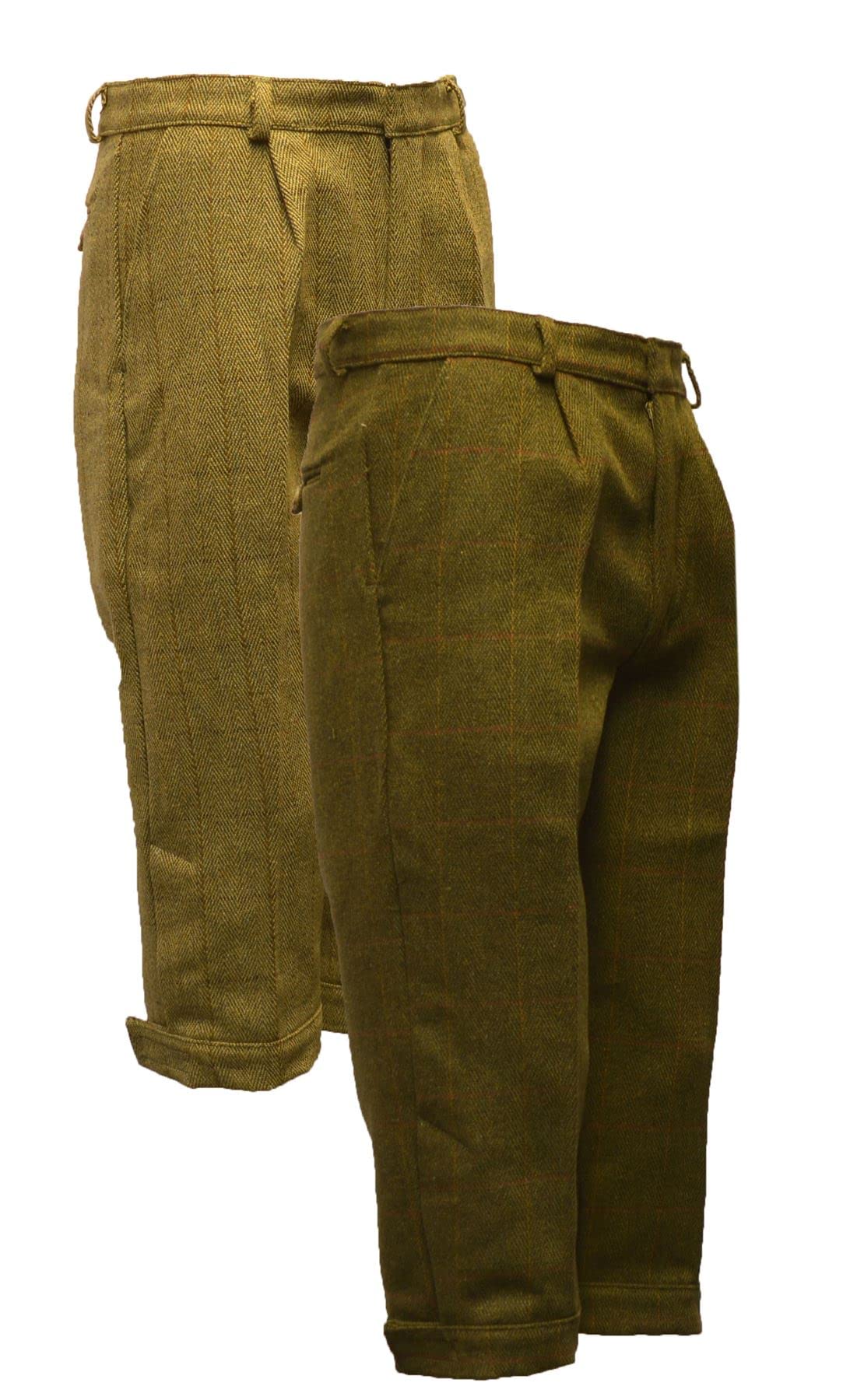 Walker & Hawkes - Pantaloni da uomo Derby Tweed Shooting Plus Twos Breeks