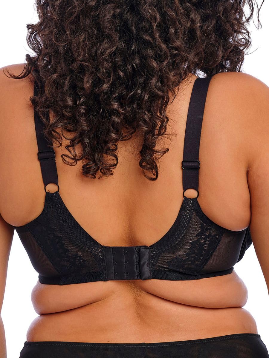 Elomi Damski biustonosz Nerina Underwire Molded Spacer Bra, czarny, 38FF