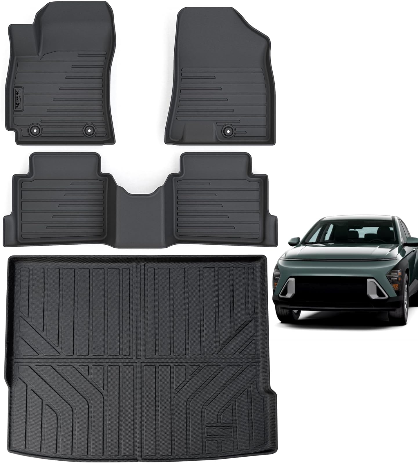 Amazon.com: AltraVos Floor Mats & Cargo Liners for Hyundai KONA 2024 ...