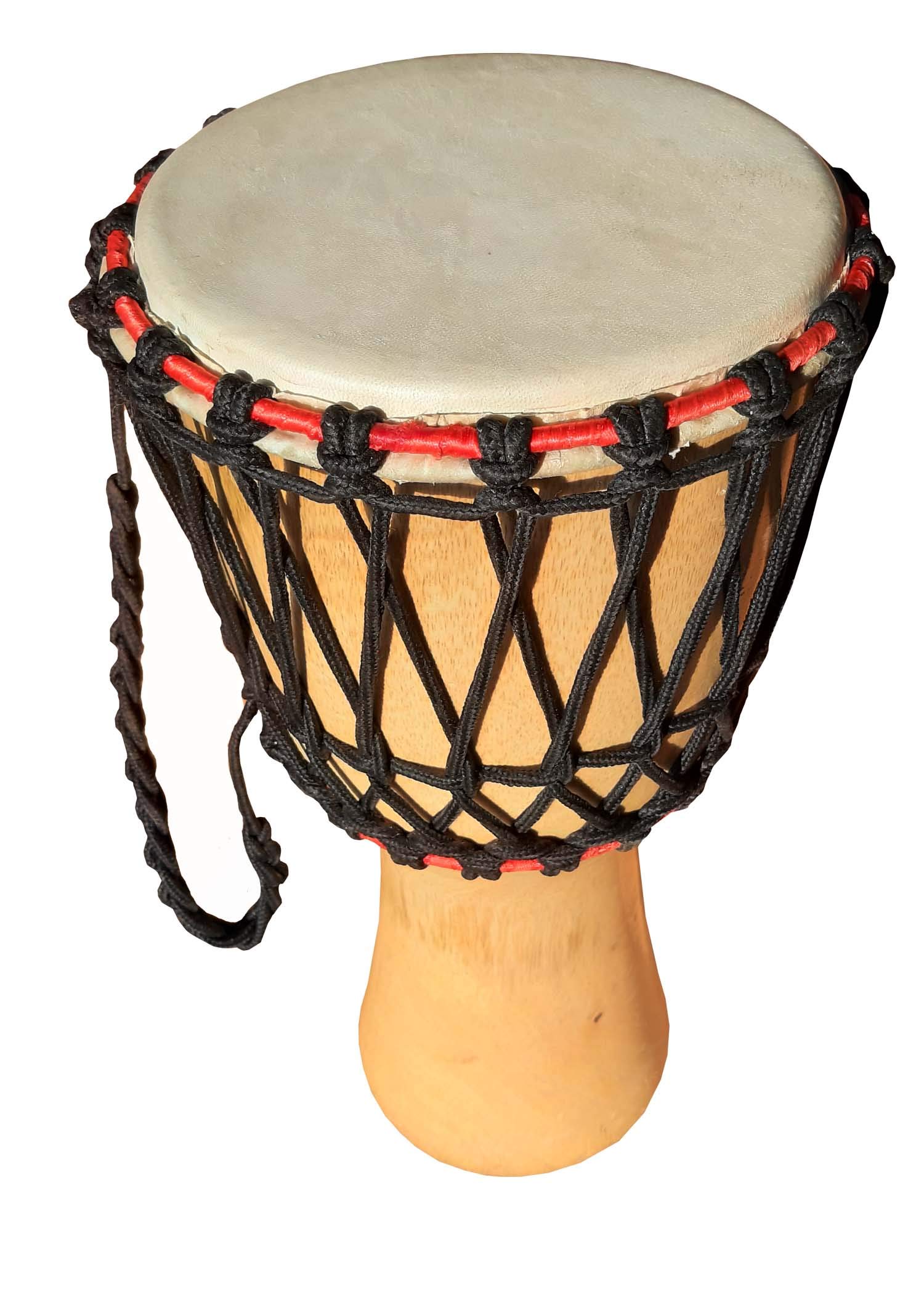 GT manufacturers Musical Instrument Free Style Rope Djembe With Bag- Design1 (Yellow) 1