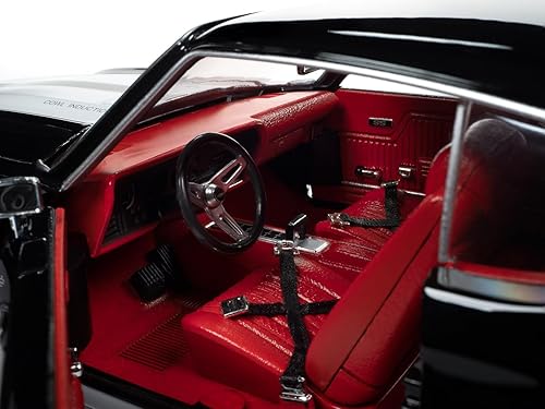 Miniatura 3 de 1970 Chevy Chevelle SS Esmoquin Negro con rayas blancas y rojo Interior Hemmings Muscle Machines Magazine Cover Car (mayo de 2011) "American Muscle