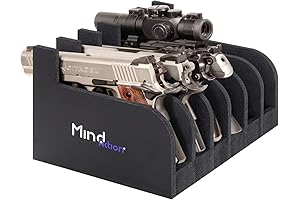 Mind and Action Foam Pistol Rack Handgun Holder for Gun Safe Gun...