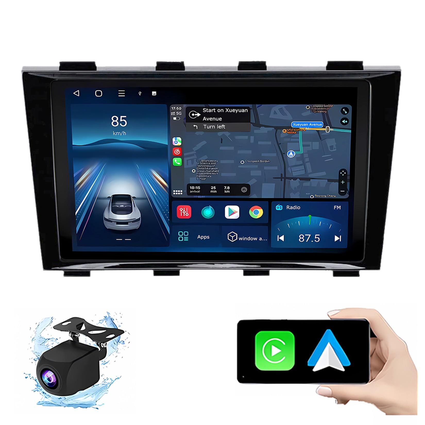 Autoradio 2 Din Android 14 pour Geely Emgrand : fini le stress du stationnement