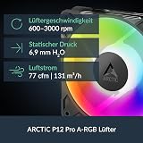 ARCTIC Liquid Freezer III Pro 360 A-RGB - AIO CPU Cooler, 3 x 120 mm Water Cooling, 38 mm Radiator, PWM Pump, VRM Fan, AMD AM5/AM4, Intel LGA1851/1700 Contact Frame - Black - 4