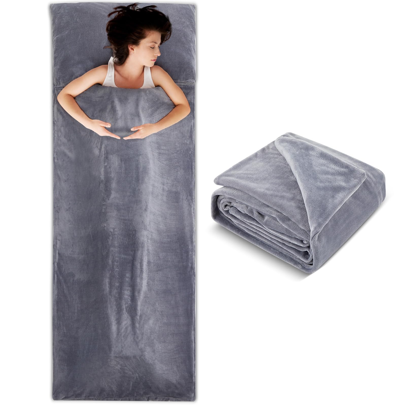 Remagr Flannel Sleeping Bag Liner for Adult