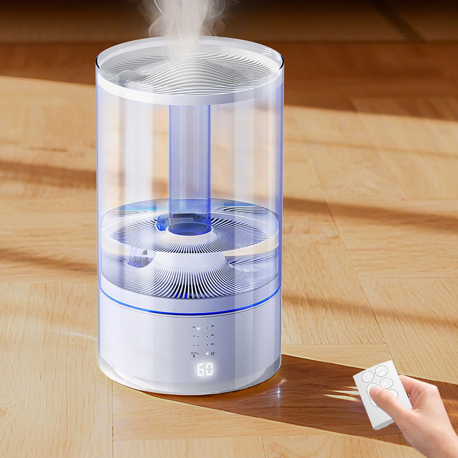 新品未使用 加湿器 スチーム式 加熱式 2025最新型 リモコン付 Amazon.co.jp: 【2025年・マグネット式リモコン付】 加湿器 大容量 5L