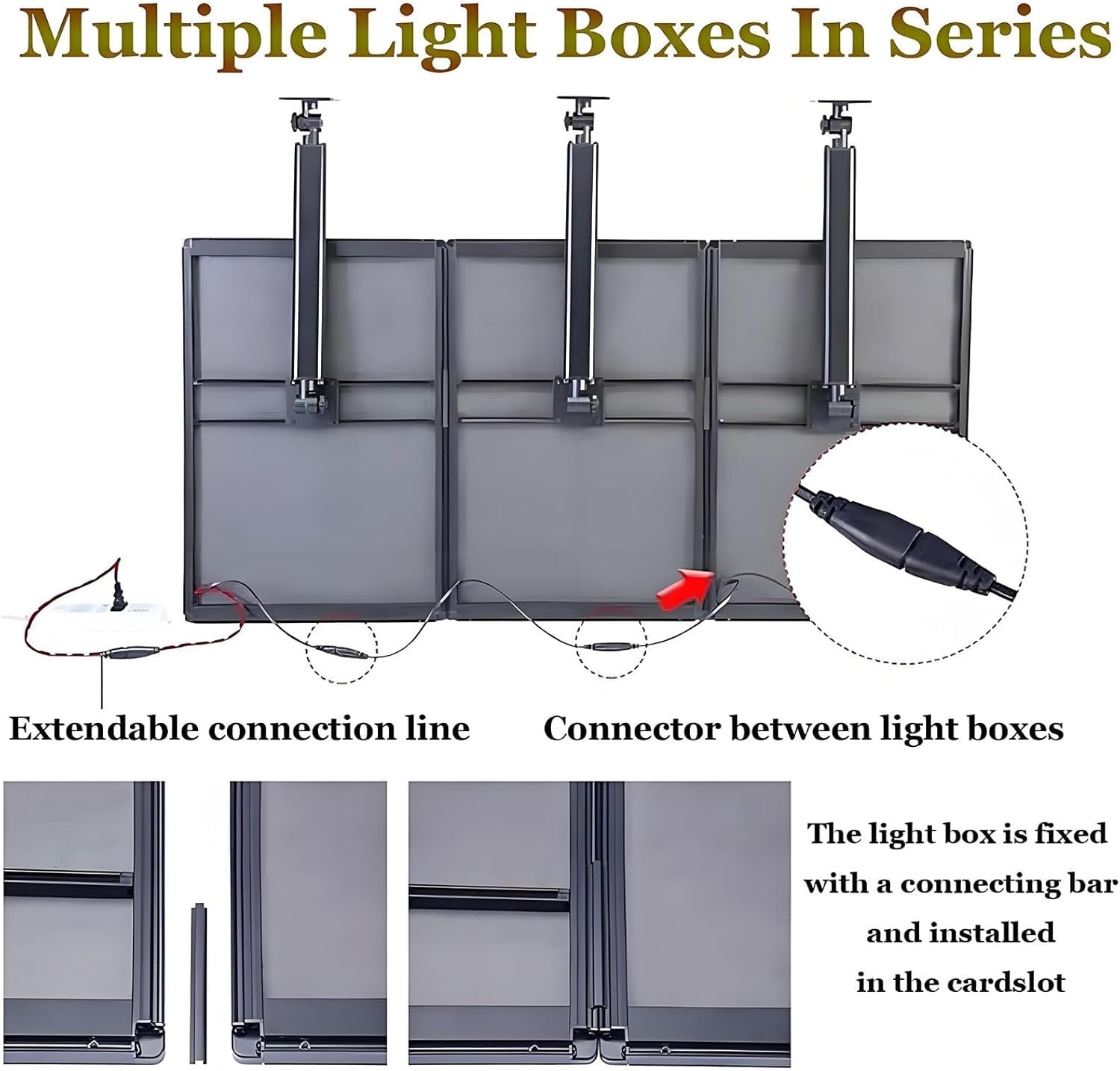 Boîte lumineuse LED ultra fine pour tableaux de menu de restaurant et présentoirs de magasin, cadre mural en aluminium pour une visibilité claire